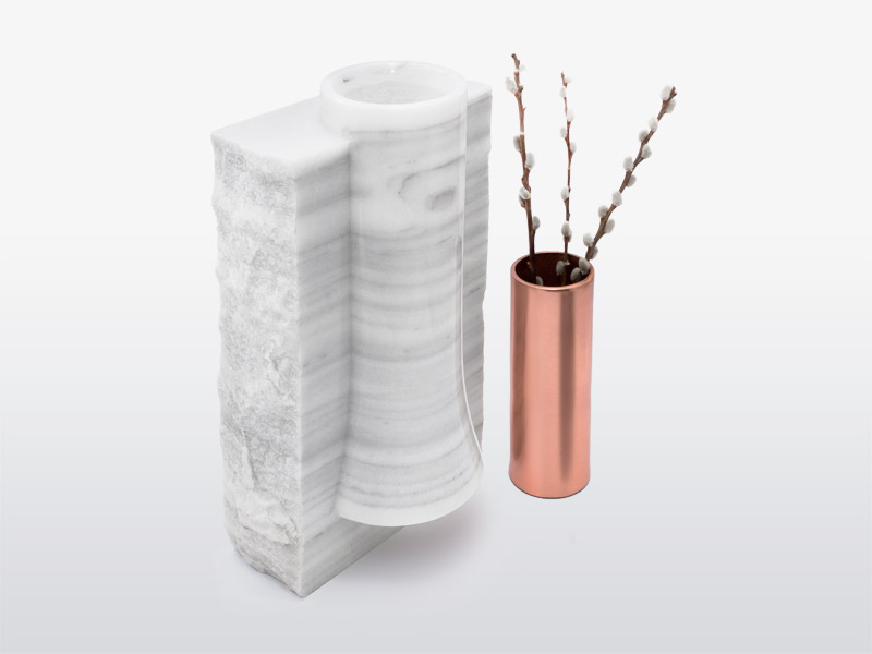 Marble design vase designed in London