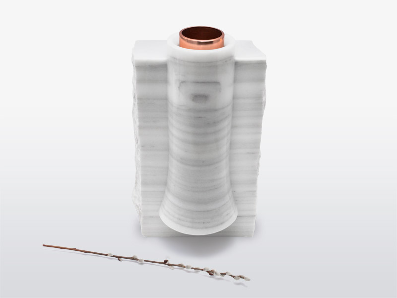 Marble design vase designed in London