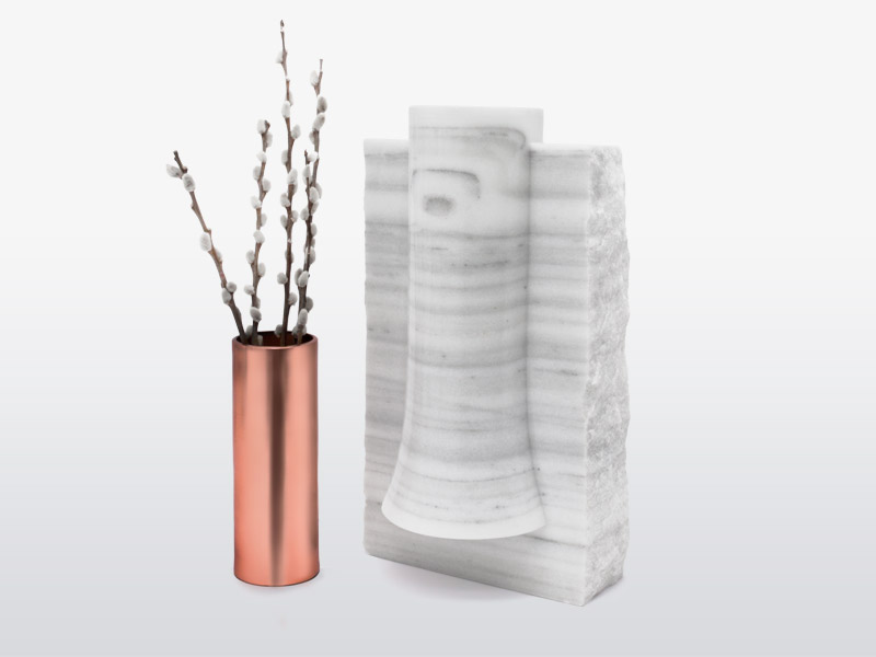 Marble design vase designed in London